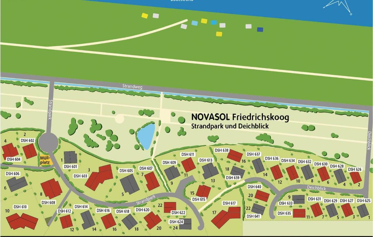 Friedrichskoog-Deichblick 10 Villa Ngoại thất bức ảnh